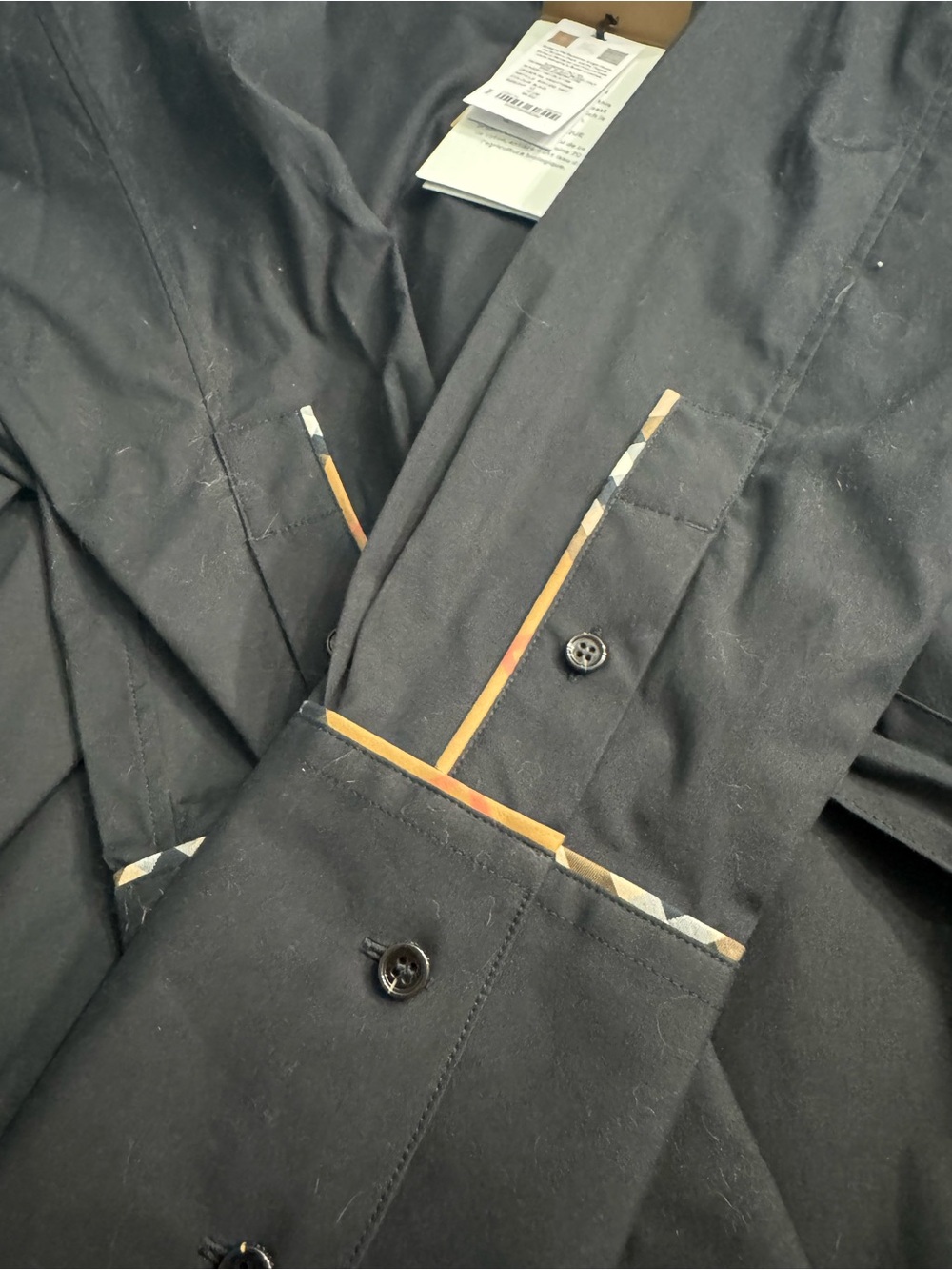 Burberry Black Tie-Waist Shirt Dress - Picture 12 of 16